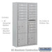 Salsbury Maximum Height Surface Mounted 4C Horizontal Mailbox with 15 Doors and 3 Parcel Lockers in Aluminum with USPS Access - Sweatfully