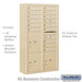 Salsbury Maximum Height Surface Mounted 4C Horizontal Mailbox with 15 Doors and 3 Parcel Lockers in Sandstone with USPS Access - Sweatfully