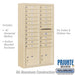 Salsbury Maximum Height Surface Mounted 4C Horizontal Mailbox with 20 Doors and 2 Parcel Lockers in Sandstone with Private Access - Sweatfully