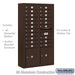 Salsbury Maximum Height Surface Mounted 4C Horizontal Mailbox with 20 Doors and 2 Parcel Lockers in Bronze with USPS Access - Sweatfully