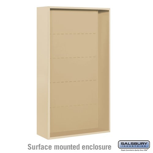 Salsbury Surface Mounted Enclosure - for 3716 Double Column Unit - Sandstone - Sweatfully