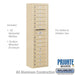 Salsbury Maximum Height Surface Mounted 4C Horizontal Mailbox with 14 Doors in Sandstone with Private Access - Sweatfully