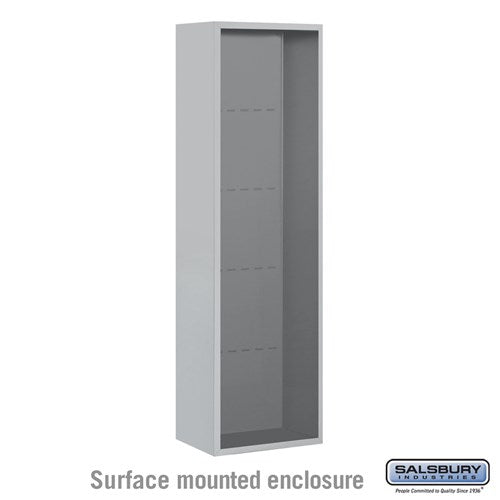 Salsbury Surface Mounted Enclosure - for 3716 Single Column Unit - Aluminum - Sweatfully