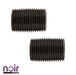 1/2 in. x 1 in. Prefinished Matte Black Pipe - Sweatfully