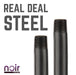 1/2 in. x 11 in. Prefinished Matte Black Pipe - Sweatfully
