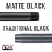 1/2 in. x 12 in. Prefinished Matte Black Pipe - Sweatfully