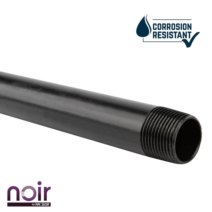 1/2 in. x 3 in. Prefinished Matte Black Pipe - Sweatfully