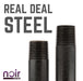 1/2 in. x 3 in. Prefinished Matte Black Pipe - Sweatfully