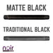 1/2 in. x 10 in. Prefinished Matte Black Pipe - Sweatfully