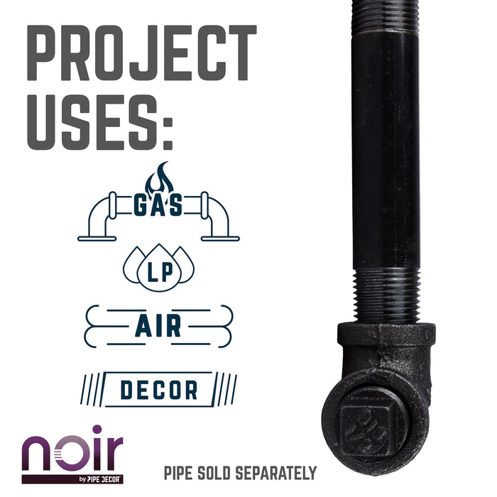 1/2 in. x 2 in. Prefinished Matte Black Pipe - Sweatfully
