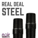 1/2 in. x 2 in. Prefinished Matte Black Pipe - Sweatfully