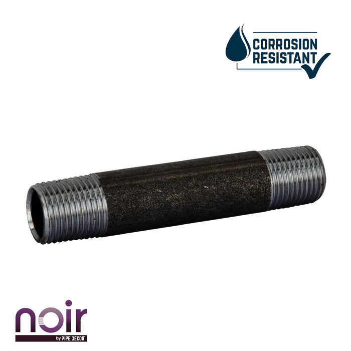 1/2 in. x 4 in. Prefinished Matte Black Pipe - Sweatfully