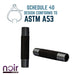1/2 in. x 4 in. Prefinished Matte Black Pipe - Sweatfully