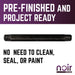 1/2 in. x 8 in. Prefinished Matte Black Pipe - Sweatfully