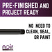 3/4 in. x 8 in. Prefinished Matte Black Pipe - Sweatfully