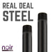 3/4 in. x 8 in. Prefinished Matte Black Pipe - Sweatfully