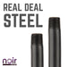 1/2 in. x 24 in. Prefinished Matte Black Pipe - Sweatfully