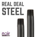 1/2 in. x 18 in. Prefinished Matte Black Pipe - Sweatfully