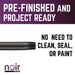 3/4 in. x 18 in. Prefinished Matte Black Pipe - Sweatfully