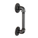 1/2 in. x 6 in. Noir Black Barn Door Handle - 10.5 in. L - Sweatfully