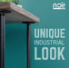 1 in. x 30 in.  Noir Black Round Flange Pipe Table Legs - 4 Pack - Sweatfully