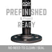 1 in. x 30 in.  Noir Black Round Flange Pipe Table Legs - 4 Pack - Sweatfully