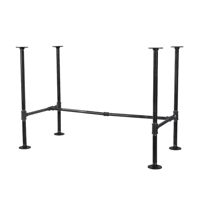 Noir Black H Desk by PIPE DECOR - Sweatfully