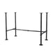 Noir Black H Desk by PIPE DECOR - Sweatfully