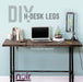 Noir Black H Desk by PIPE DECOR - Sweatfully