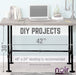 Noir Black H Desk by PIPE DECOR - Sweatfully