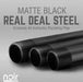 Noir Black H Desk by PIPE DECOR - Sweatfully