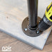 Noir Black H Desk by PIPE DECOR - Sweatfully