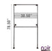 Noir Black Wall Mounted Double Hung Clothing Rack - Sweatfully