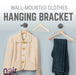 1/2 in. x 12 in. Noir Black Clothing Hanging Bracket Kit, 4 Pack - Sweatfully