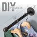 1/2 in. x 12 in. Noir Black Clothing Hanging Bracket Kit, 4 Pack - Sweatfully