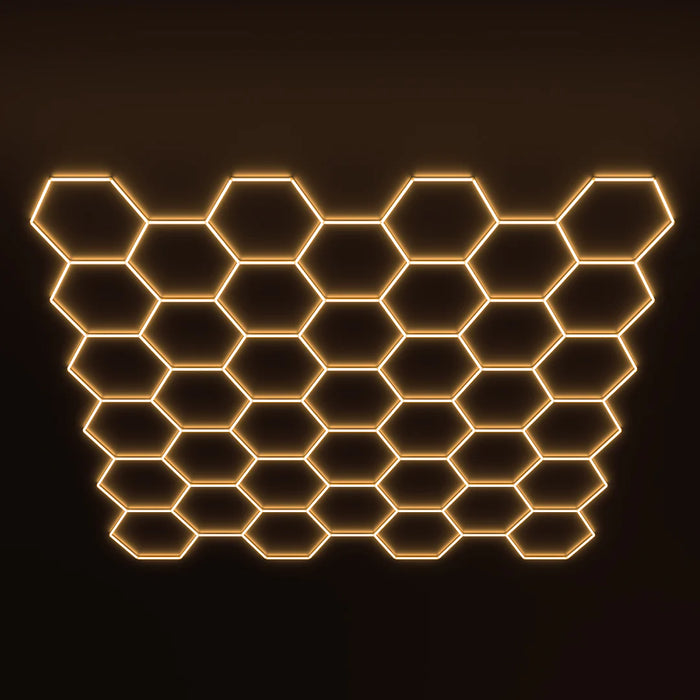 HexGlow Lighting Large 39 Hex Kit (21.32' x 19.94') - Sweatfully