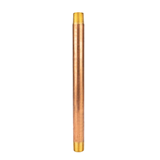 1/2 in. x 10 in. Red Brass Pipe - Sweatfully