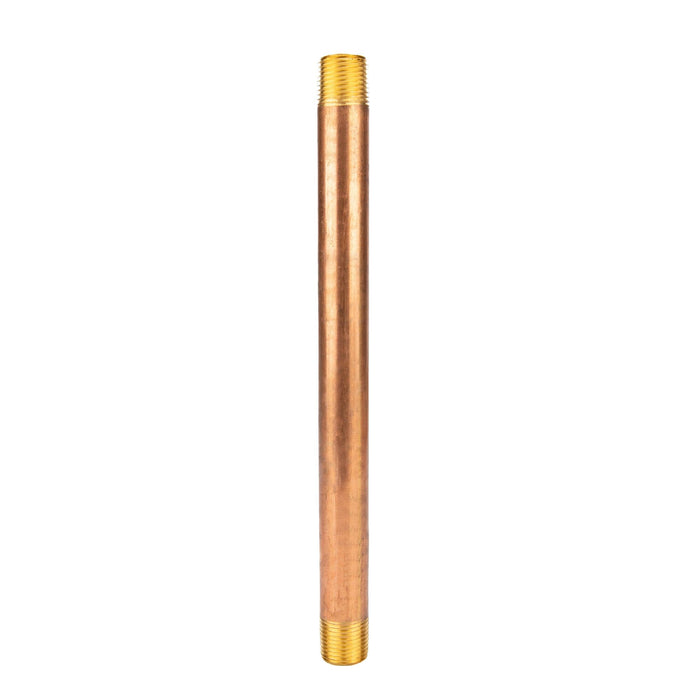 1/2 in. x 10 in. Red Brass Pipe - Sweatfully
