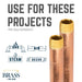 1/2 in. x 10 in. Red Brass Pipe - Sweatfully