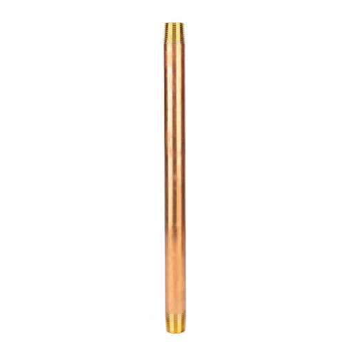 1/2 in. x 12 in. Red Brass Pipe - Sweatfully
