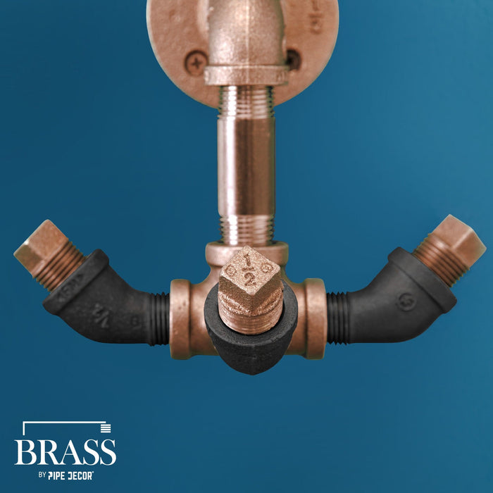 1/2 in. x 4 in. Red Brass Pipe - Sweatfully