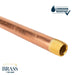 1/2 in. x 4 in. Red Brass Pipe - Sweatfully