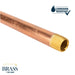 1/2 in. x 6 in. Red Brass Pipe - Sweatfully