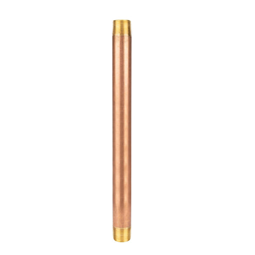 3/4 in. x 12 in. Red Brass Pipe - Sweatfully