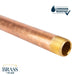 3/4 in. x 12 in. Red Brass Pipe - Sweatfully