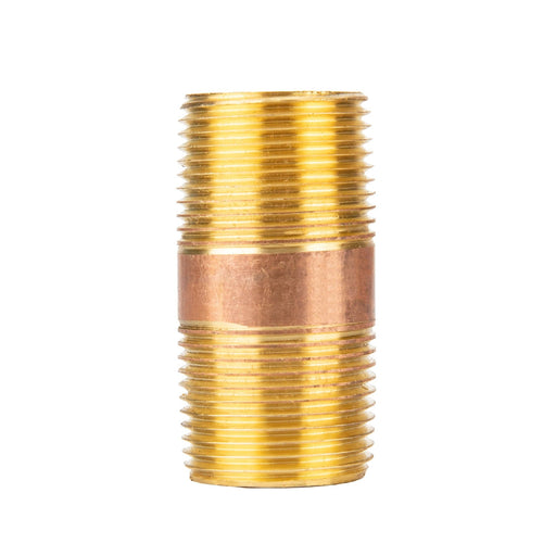 3/4 in. x 2 in. Red Brass Pipe - Sweatfully