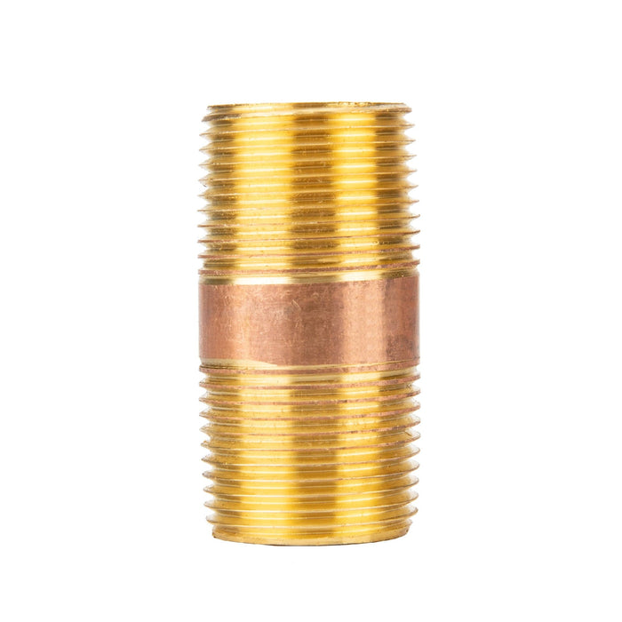 3/4 in. x 2 in. Red Brass Pipe - Sweatfully