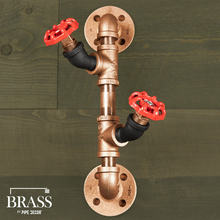 3/4 in. x 2 in. Red Brass Pipe - Sweatfully