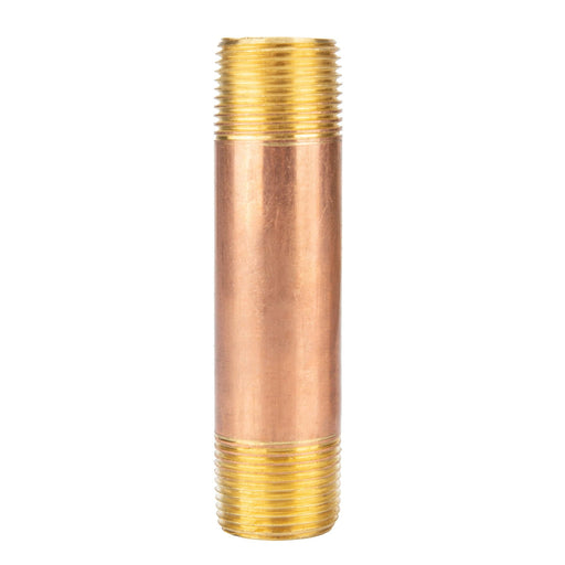 3/4 in. x 4 in. Red Brass Pipe - Sweatfully