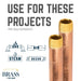 3/4 in. x 4 in. Red Brass Pipe - Sweatfully